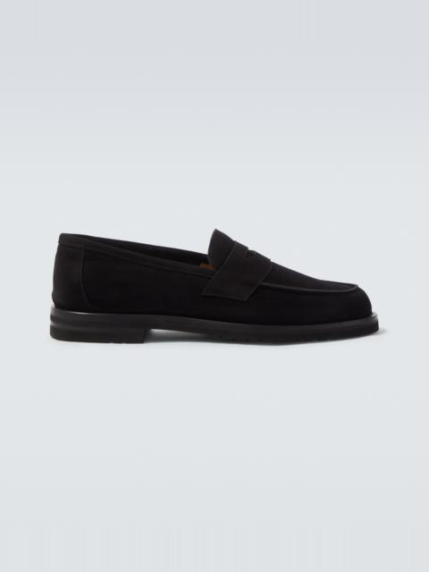 THOM SWEENEY Suede penny loafers