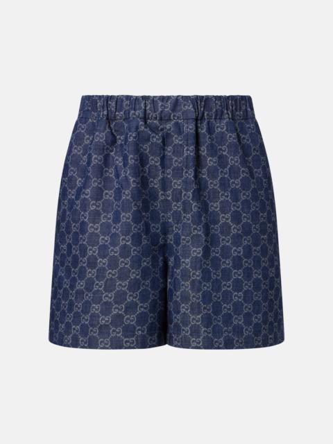 GUCCI GG denim shorts