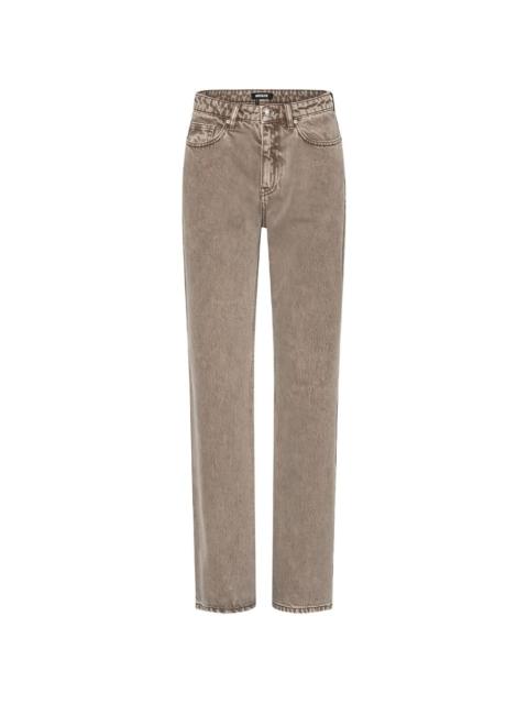 brown jeans