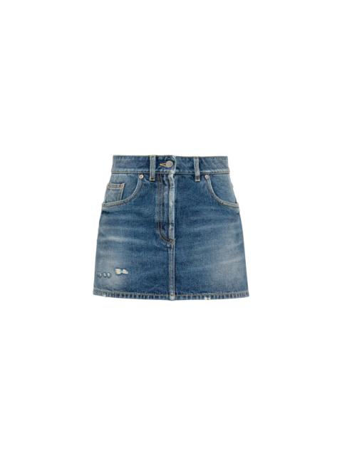 Prada Organic denim miniskirt