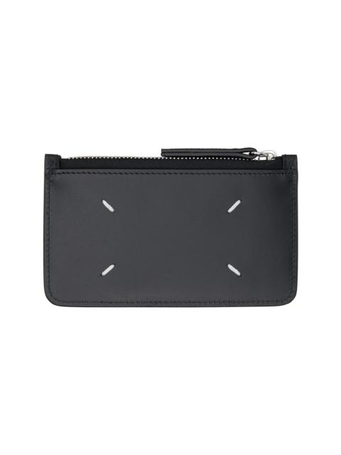 Maison Margiela Black Four Stitches Card Holder