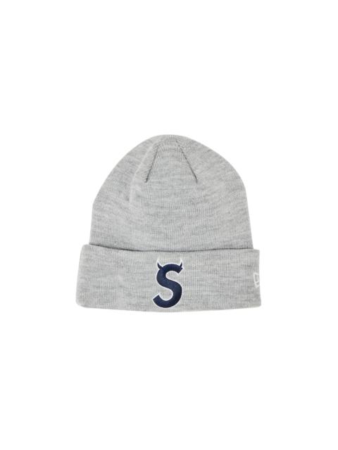 Supreme x New Era S Logo Beanie 'Heather Grey'