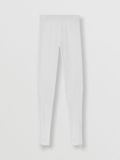 Burberry Logo Detail Stretch Jersey Leggings