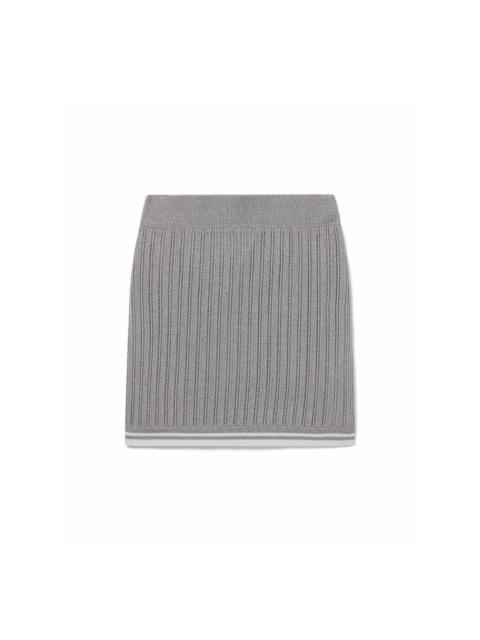 CASABLANCA Silver Knit Skirt