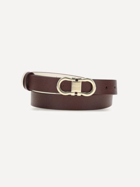 FERRAGAMO Reversible and adjustable Gancini Belt