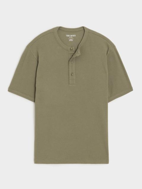 TODD SNYDER Ribbed Cotton Henley