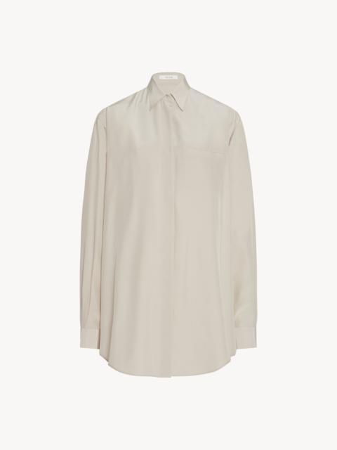 The Row Eleni Shirt in Silk | REVERSIBLE