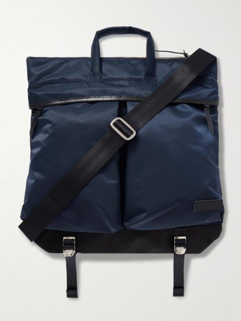 master-piece Lightning Leather-Trimmed Nylon-Twill and CORDURA® Tote Bag