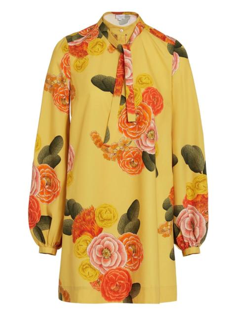 GIAMBATTISTA VALLI tie-neck floral dress