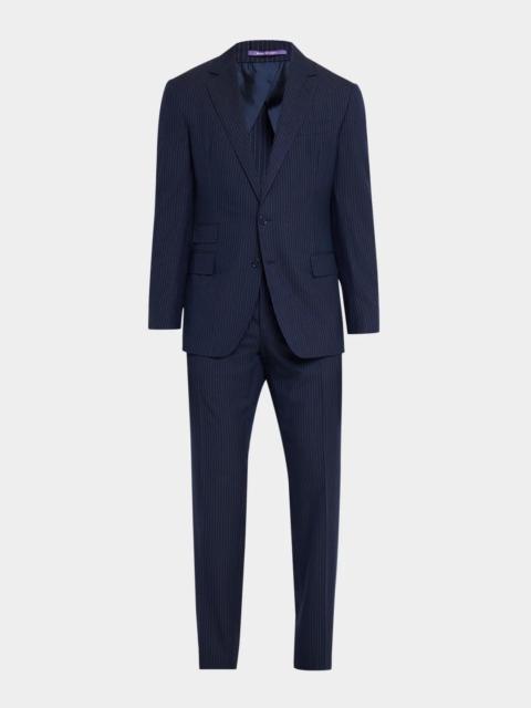 Ralph Lauren Men's Kent Hand-Tailored Striped Suit