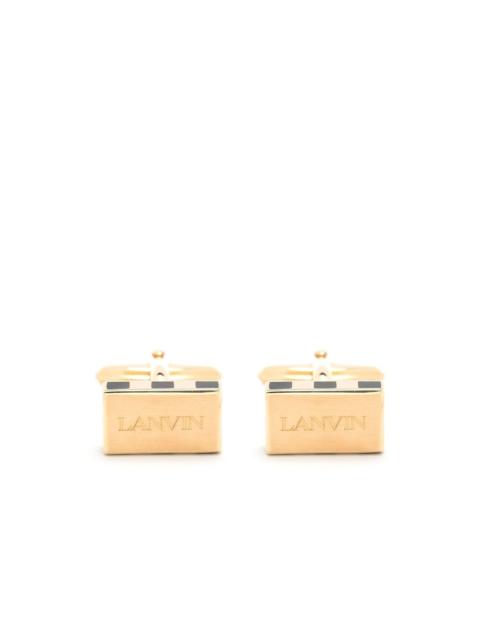Lanvin logo-engraved cufflinks