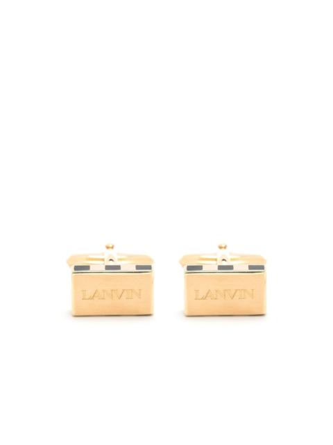 Lanvin logo-engraved cufflinks