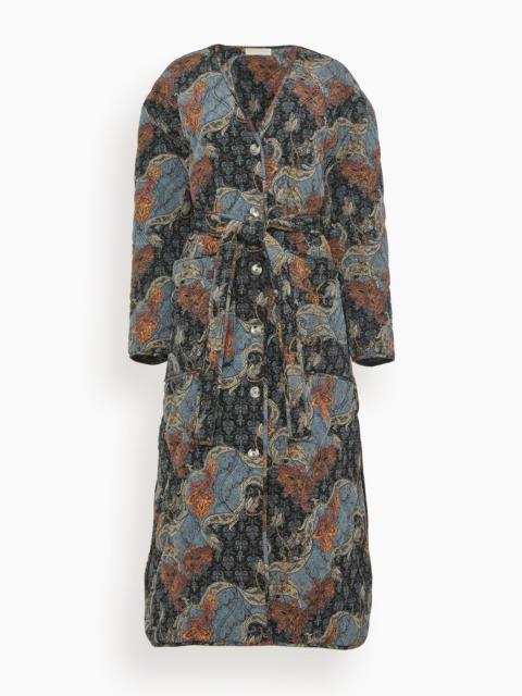 ULLA JOHNSON Theo Coat in Azure