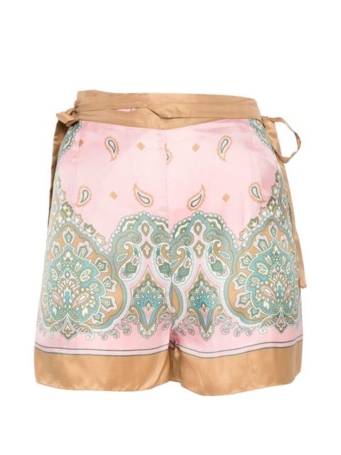 PINKO Merengue paisley-print tie-waist pareo