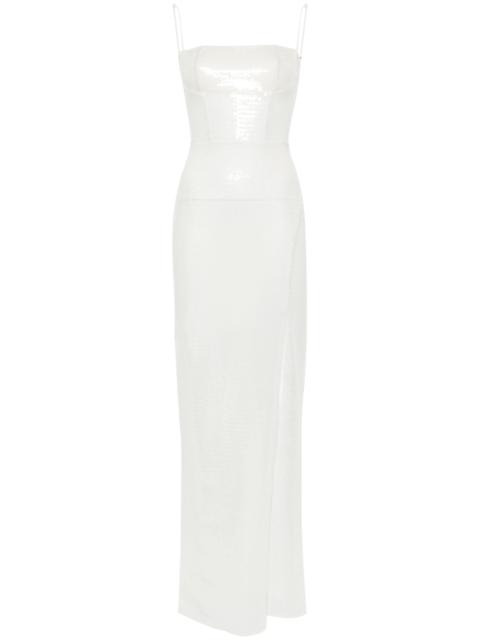 NENSI DOJAKA sequinned maxi dress