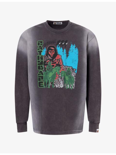 A BATHING APE® Bape Military Graphic Waffle Cotton-Jersey T-Shirt