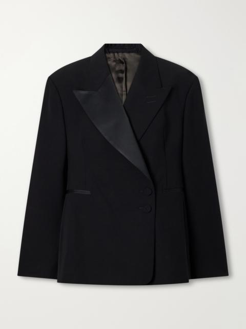 WALES BONNER Gallery Satin-trimmed Wool-twill Jacket