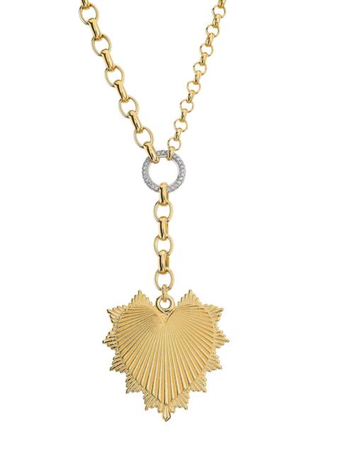 FOUNDRAE Women's True Love 18K Yellow Gold & 0.34 TCW Diamond Heart Pendant Necklace - Yellow Gold