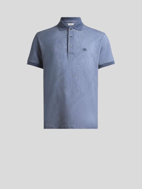 Etro COTTON POLO SHIRT WITH ARNICA MOTIF