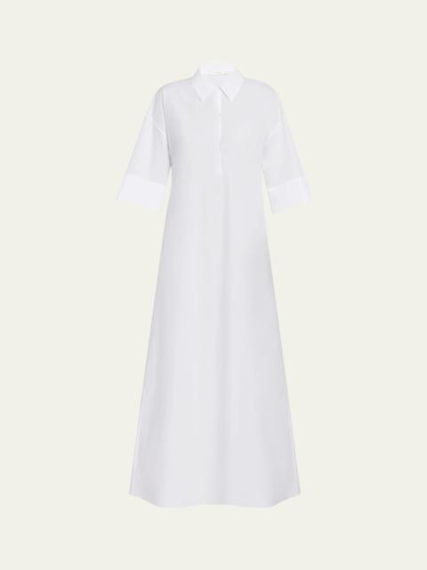 The Row Eveline Three-Quarter Sleeve Maxi Dress