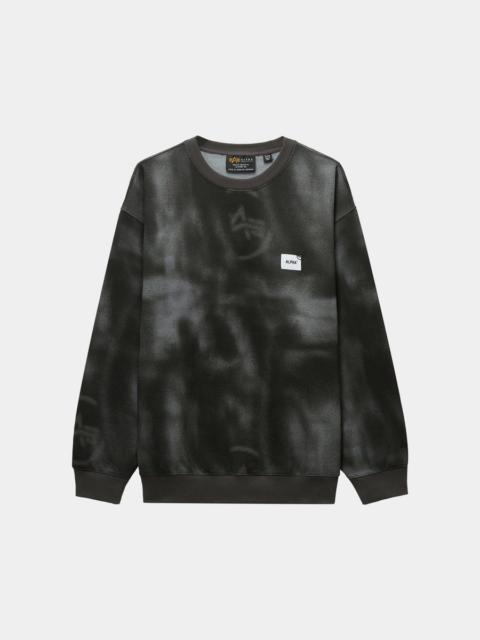 ALPHA INDUSTRIES UNFRM WASHED CREWNECK