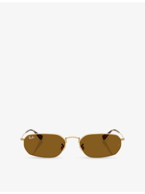 Ray-Ban RB3947 Irregular Metal Sunglasses