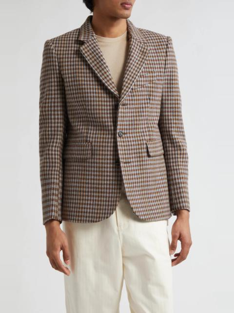 Marston Check Merino Wool Tweed Suit Jacket