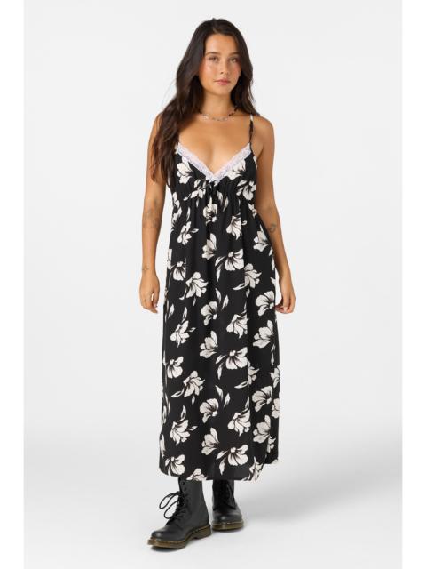 O'Neill Dayna Painted Floral Maxi Dress