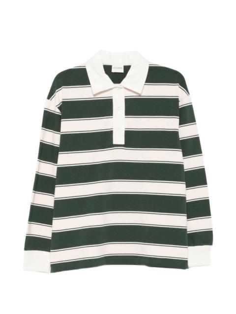 CLOSED striped long-sleeve polo top