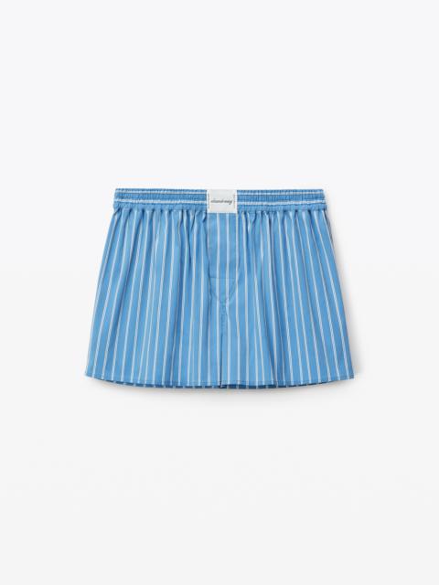 Alexander Wang SHRUNKEN BOXER SHORTS IN POPLIN SWIM