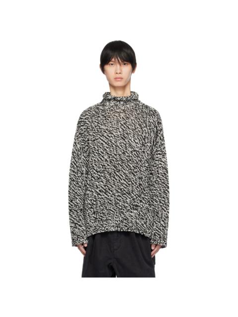 Acne Studios Black & White Rolled Turtleneck