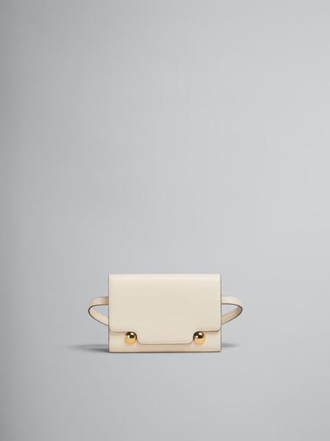 Marni CREAM LEATHER TRUNKAROO BUM BAG