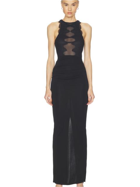 HAELO Wave Lace Evening Dress