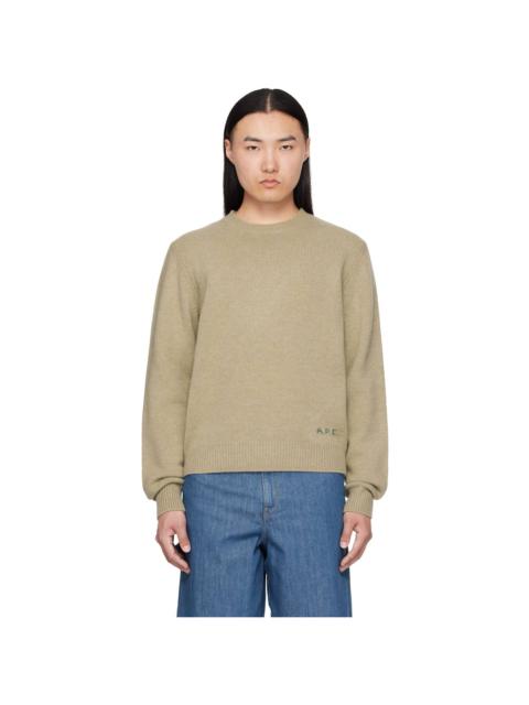 A.P.C. Beige Edmond Sweater