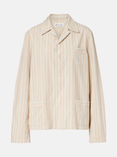 Maison Margiela Striped cotton shirt