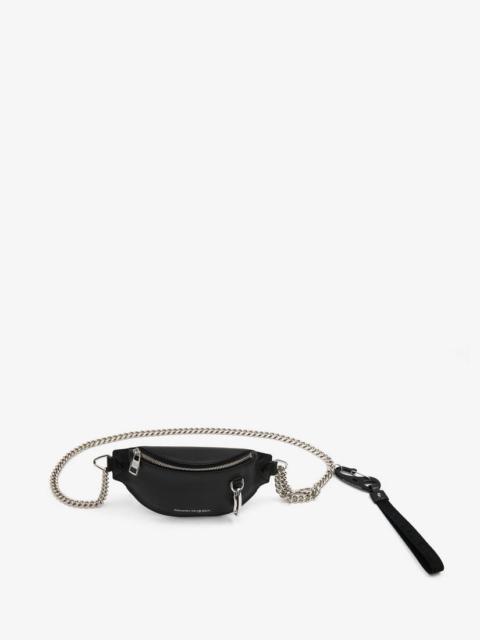 Alexander McQueen Men's Biker Belt Bag in Black