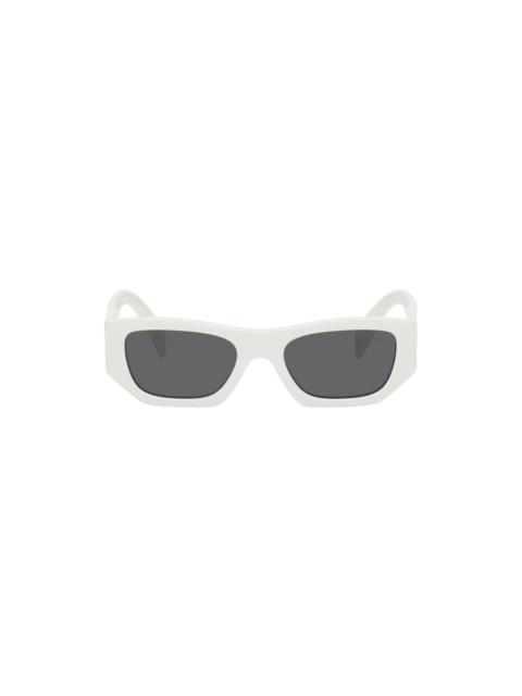 Prada logo-lettering rectangle-frame sunglasses