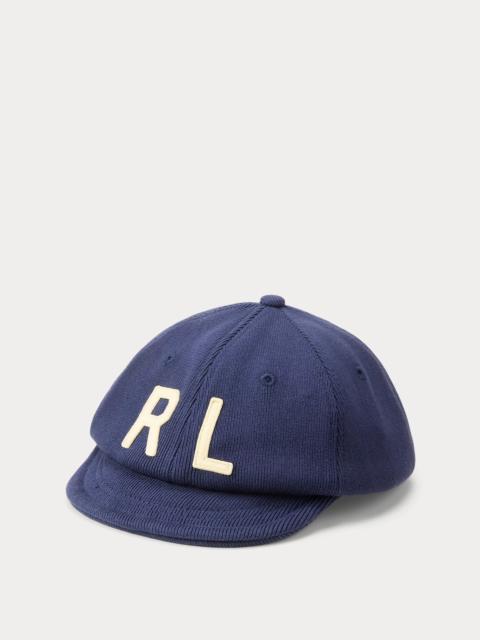Polo Ralph Lauren Rib-Knit Cotton Letter Cap