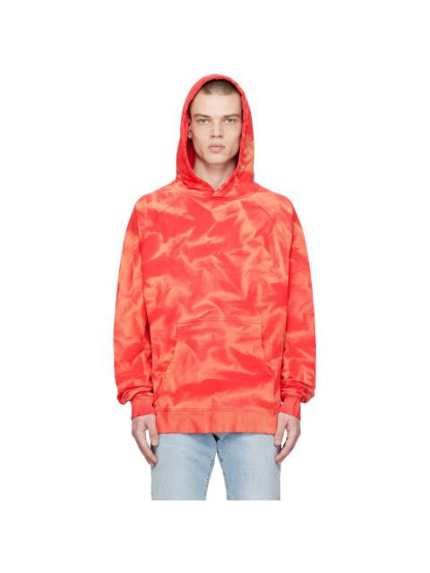 424 Red Distressed Hoodie