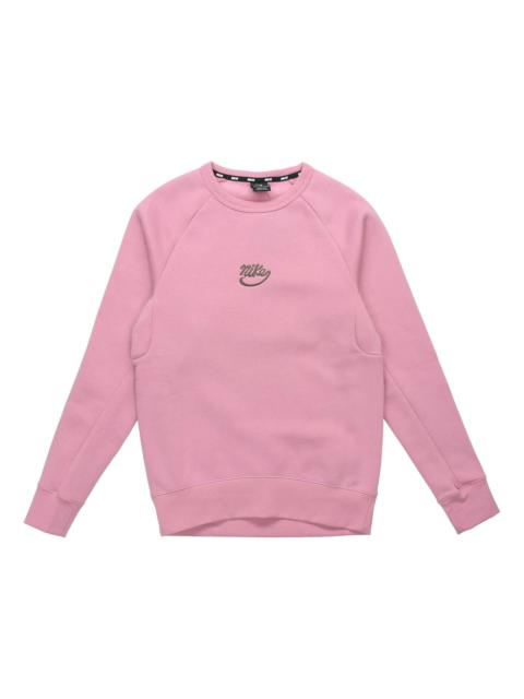 Nike SB Icon Skateboard Fleece Round Neck Pullover Pink 885846-678