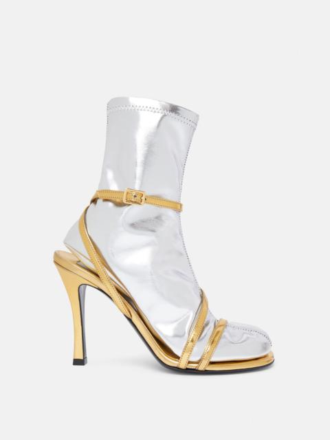 Double-Chromatic Sock-Effect Heeled Boots