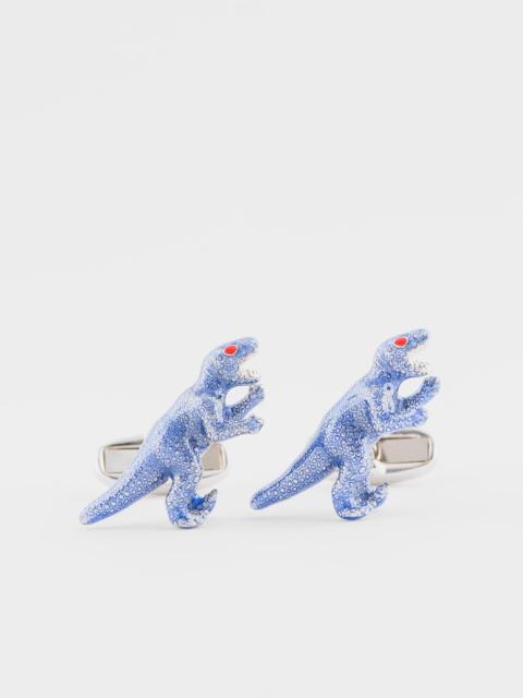 Paul Smith Light Blue 3D 'Dino' Cufflinks