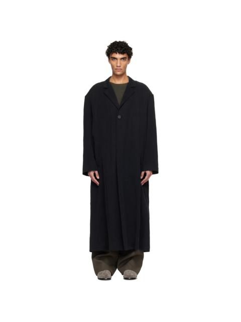 Fear of God Black Tencel Nylon Classic Unlined Overcoat