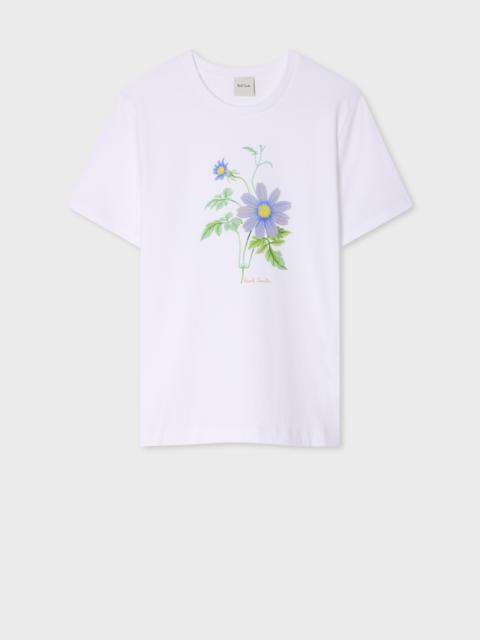 Paul Smith Women's Cotton 'Purple Flower' T-Shirt