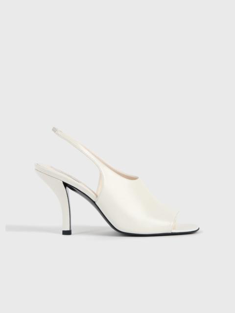 Contour naplack slingbacks off-white