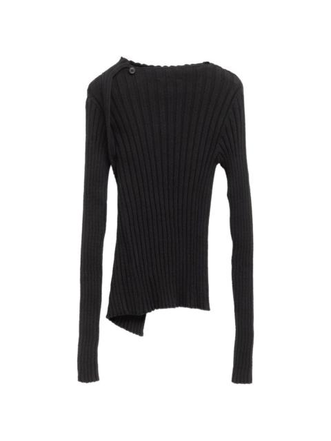 paloma wool no 2837 Esmolar asymmetric ribbed sweater