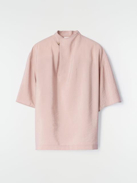 Lemaire SOFT COLLAR TOP IN DRY SILK