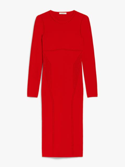 Max Mara COMICA Crepe knit midi dress