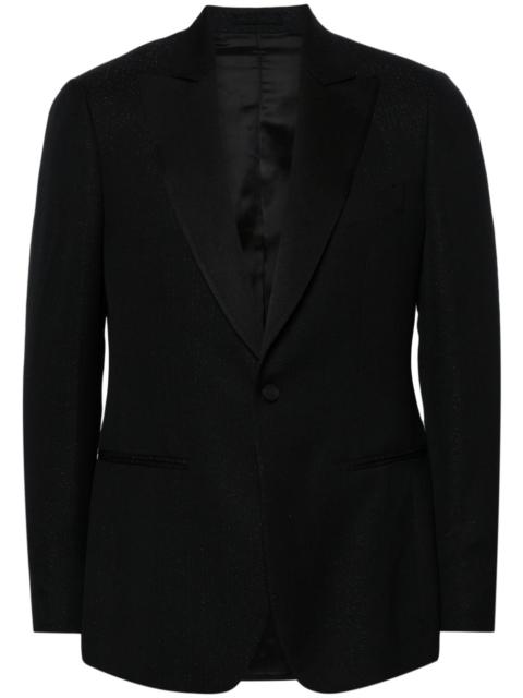 LARDINI lurex-detail single-breasted blazer