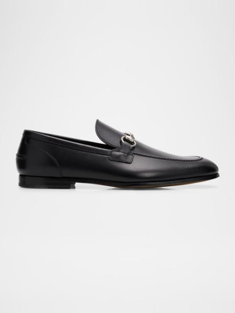 GUCCI Men's Jordaan Moccasin Leather Bit Loafers
